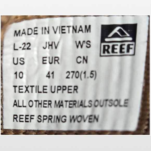 New Reef Flip Flops Womens Size 10 Slip On Brown Pink Stripe Beach NWT - Picture 15 of 16